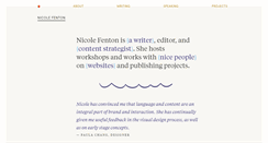 Desktop Screenshot of nicolefenton.com