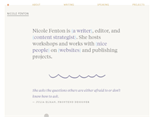 Tablet Screenshot of nicolefenton.com